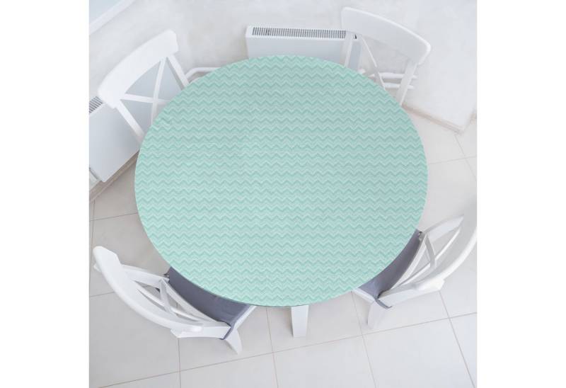 Abakuhaus Tischdecke Rundum-elastische Stofftischdecke, Winkel Pastell Einfache Art Zigzags von Abakuhaus