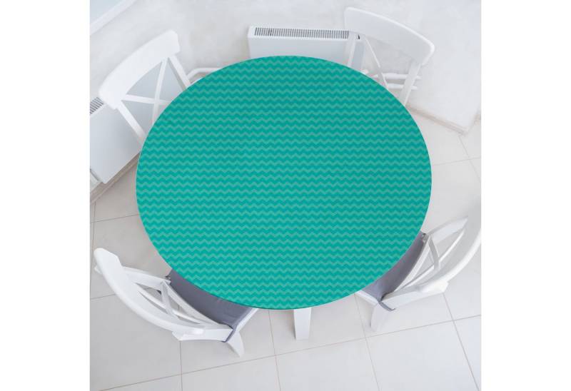 Abakuhaus Tischdecke Rundum-elastische Stofftischdecke, Winkel Zick-Zack-Linie Muster von Abakuhaus