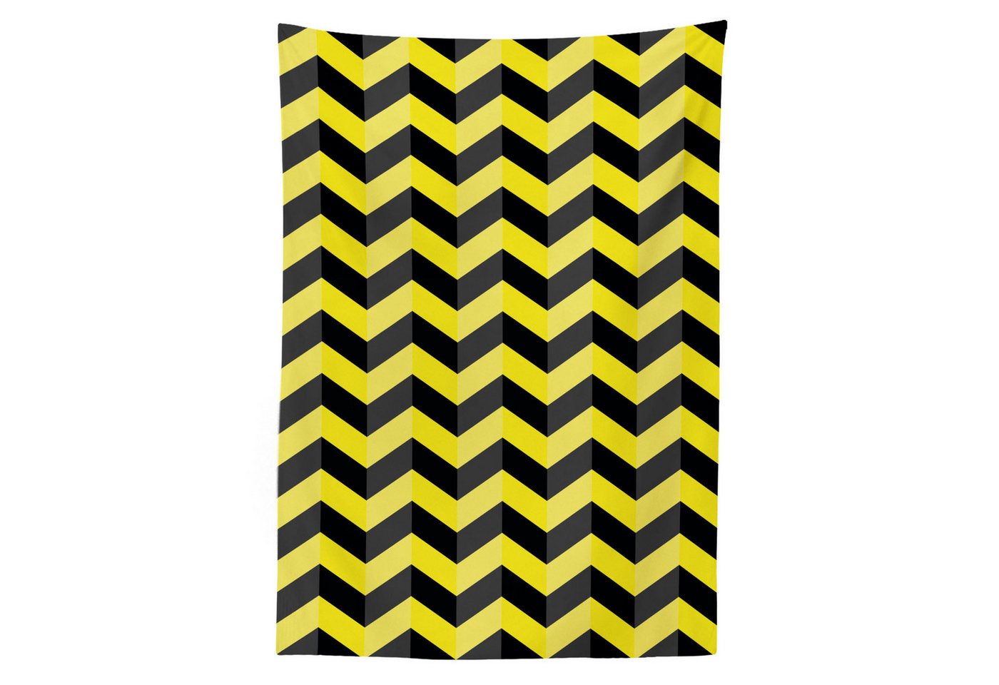 Abakuhaus Tischdecke dekorative waschbare Picknick-Tischdecke, Yellow Chevron Warnschild Abakuhaus Tischdecke dekorative waschbare Picknick-Tischdecke, Yellow Chevron Warnschild von Abakuhaus