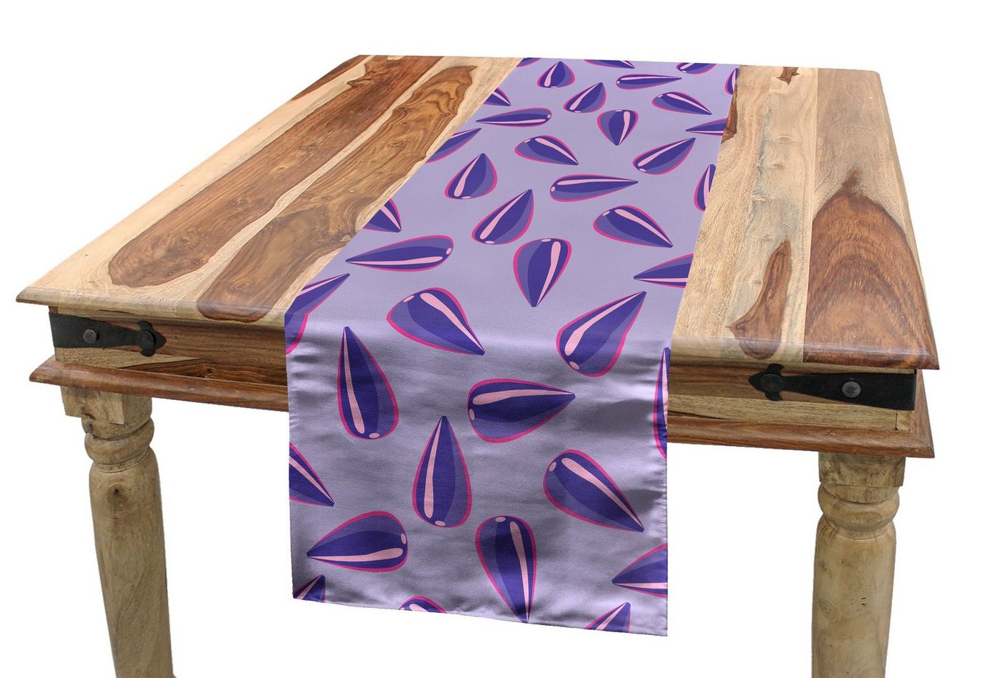 Abakuhaus Tischläufer Esszimmer Küche Rechteckiger Dekorativer Tischläufer, Abstrakt Muster der Blumensamen von Abakuhaus