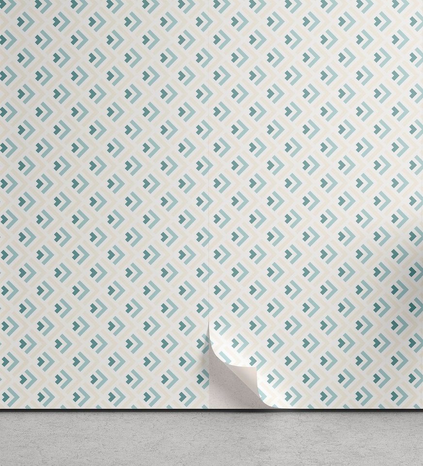 Abakuhaus Vinyltapete selbstklebendes Wohnzimmer Küchenakzent, Retro Minimalist Arrows von Abakuhaus