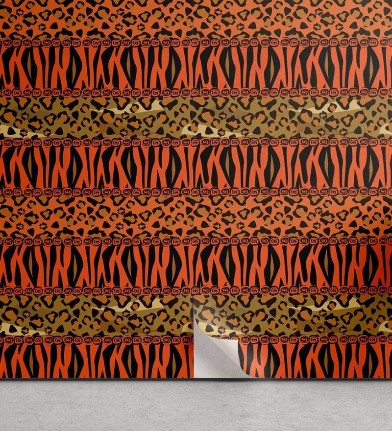 Abakuhaus Vinyltapete selbstklebendes Wohnzimmer Küchenakzent, afrikanisch Leopard Cheetah Haut von Abakuhaus