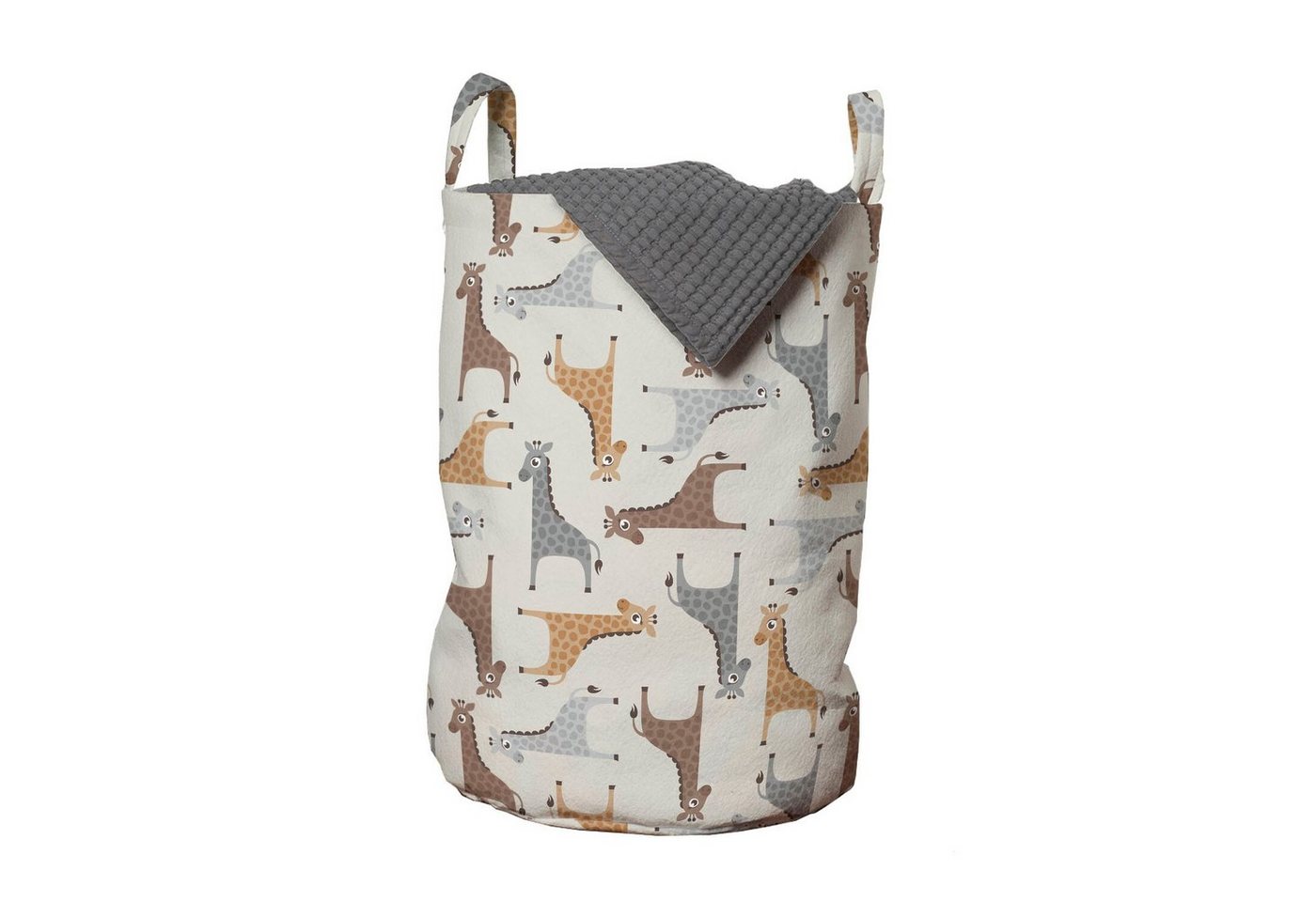 Abakuhaus Wäschesäckchen Wäschekorb mit Griffen Kordelzugverschluss für Waschsalons, Giraffe Long Neck mit Spots Abakuhaus Wäschesäckchen Wäschekorb mit Griffen Kordelzugverschluss für Waschsalons, Giraffe Long Neck mit Spots von Abakuhaus