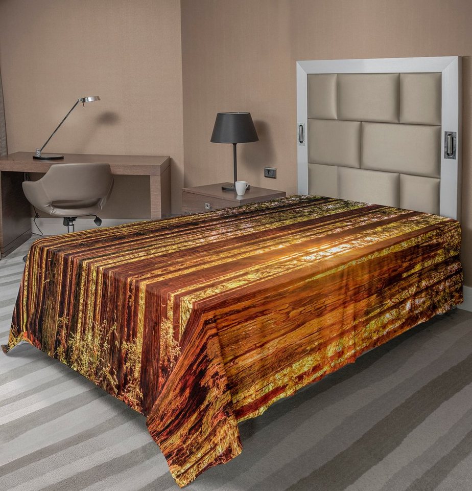 Betttuch weiches bequemes oberes Bettlaken dekoratives Bett 1 Stück, Abakuhaus, Vereinigte Staaten von Amerika Redwoods Forstwirtschaft von Abakuhaus