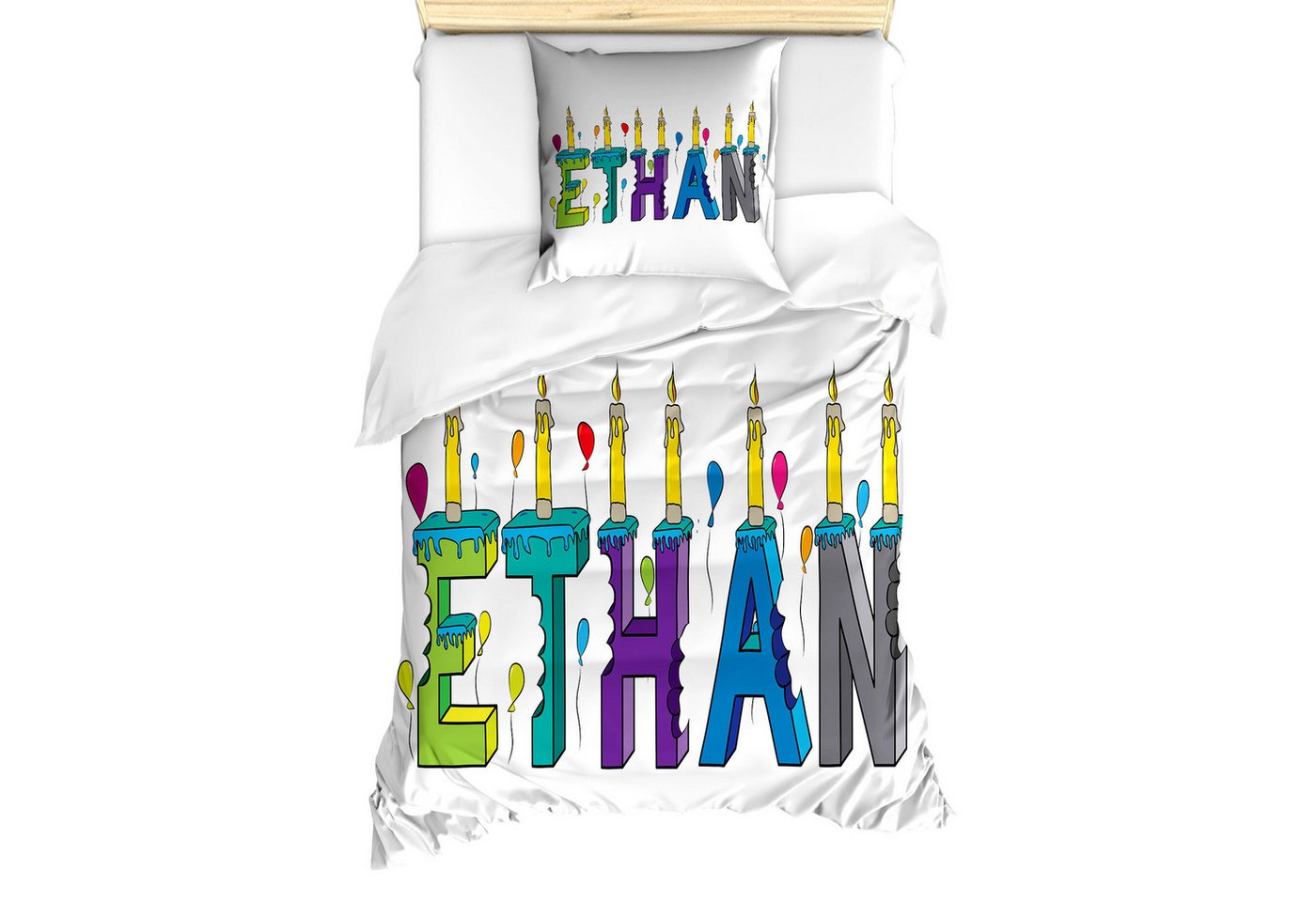 Abakuhaus Bettwäsche Milbensicher Allergiker geeignet mit Kissenbezug, Microfaser, Ethan Kerzen Ballon Abakuhaus Bettwäsche Milbensicher Allergiker geeignet mit Kissenbezug, Microfaser, Ethan Kerzen Ballon von Abakuhaus