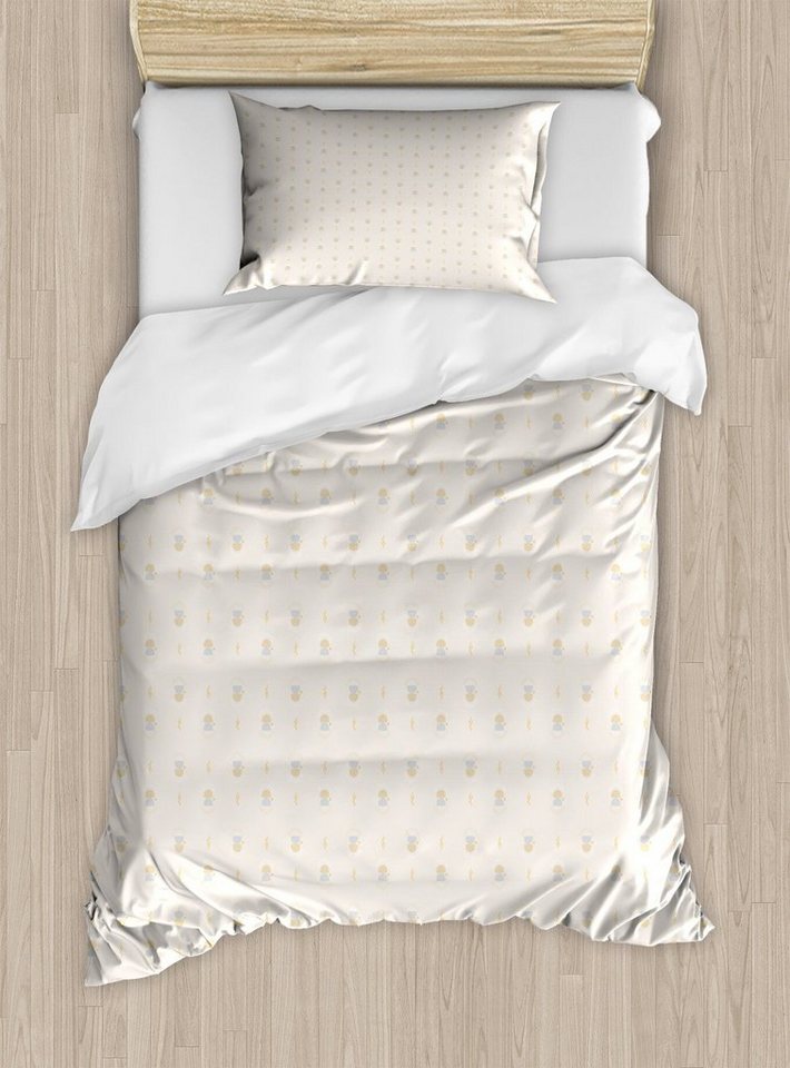 Bettwäsche Top Qualität Weich und Warm 3 Teiligen Bettbezug mit 1 Kissenbezüge, Abakuhaus, Microfaser, neutrale Farbe Minimal Forms Ast von Abakuhaus