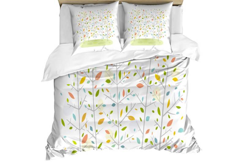 Abakuhaus Bettwäsche Weicher Microfaserstoff Allegigeignet kein Verblassen, Microfaser, Wald Baby-Baum-Garten-Yard-Frühling Abakuhaus Bettwäsche Weicher Microfaserstoff Allegigeignet kein Verblassen, Microfaser, Wald Baby-Baum-Garten-Yard-Frühling von Abakuhaus