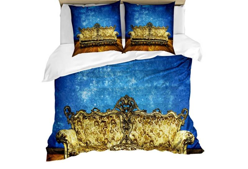 Abakuhaus Bettwäsche Weicher Microfaserstoff Allegigeignet kein Verblassen, Microfaser, viktorianisch Antik Sofa in Zimmer von Abakuhaus