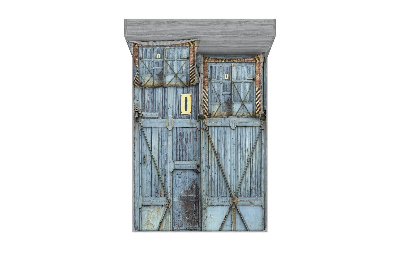 Abakuhaus Bettwäsche bedrucktes 3-teiliges Bettwäscheset, Microfaser, Bunt Im Alter von Holz-Fabrik von Abakuhaus