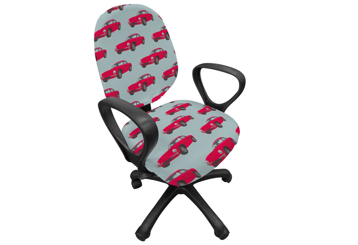 Abakuhaus Bürostuhlhusse dekorative Schutzhülle aus Stretchgewebe, Autos Retro Fahrzeug aus Sixties Abakuhaus Bürostuhlhusse dekorative Schutzhülle aus Stretchgewebe, Autos Retro Fahrzeug aus Sixties von Abakuhaus