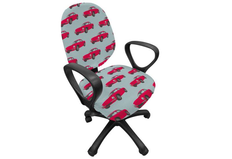 Abakuhaus Bürostuhlhusse dekorative Schutzhülle aus Stretchgewebe, Autos Retro Fahrzeug aus Sixties Abakuhaus Bürostuhlhusse dekorative Schutzhülle aus Stretchgewebe, Autos Retro Fahrzeug aus Sixties von Abakuhaus