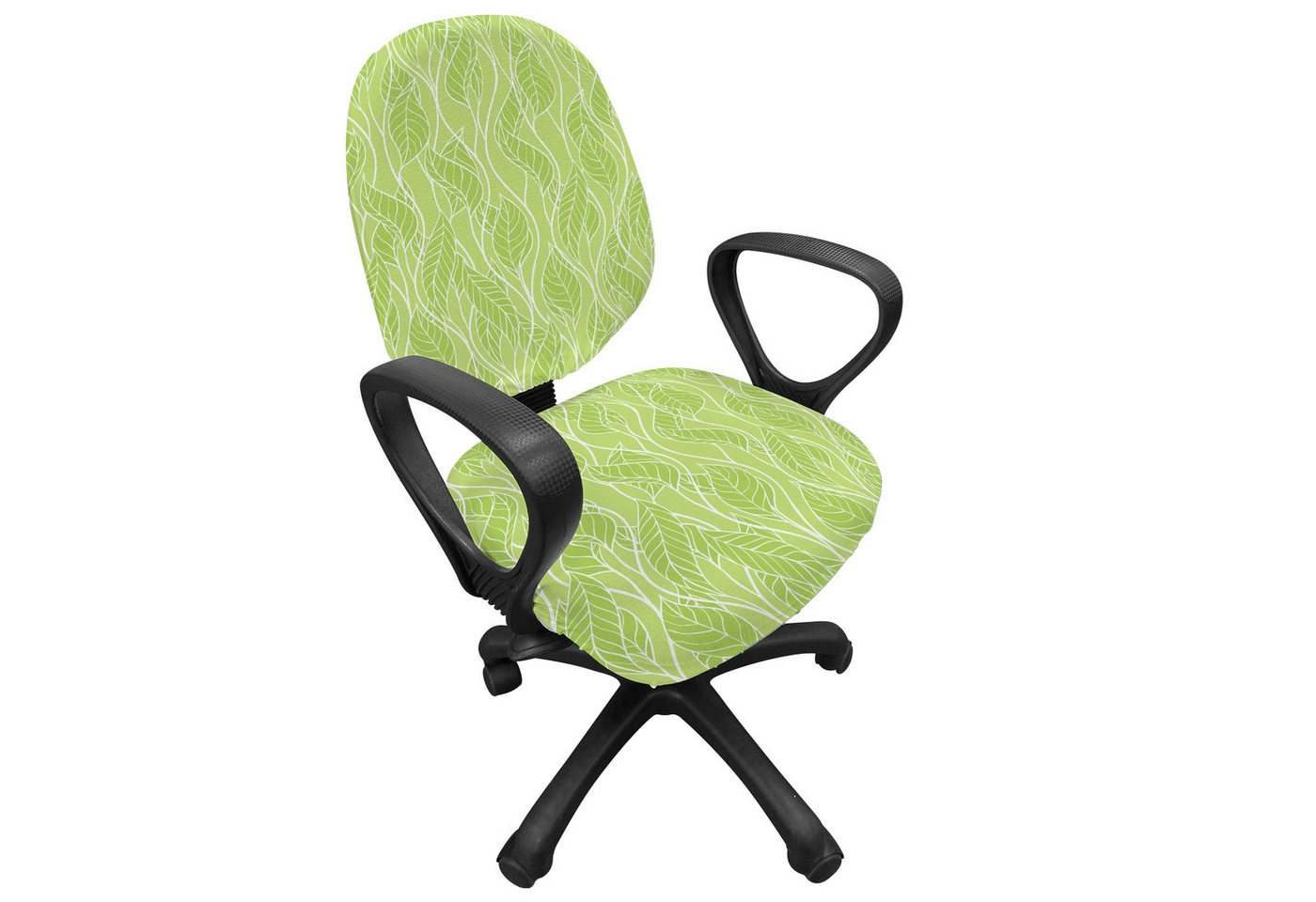 Abakuhaus Bürostuhlhusse dekorative Schutzhülle aus Stretchgewebe, Blätter Grüne Kurvige Reisig Botanik Abakuhaus Bürostuhlhusse dekorative Schutzhülle aus Stretchgewebe, Blätter Grüne Kurvige Reisig Botanik von Abakuhaus