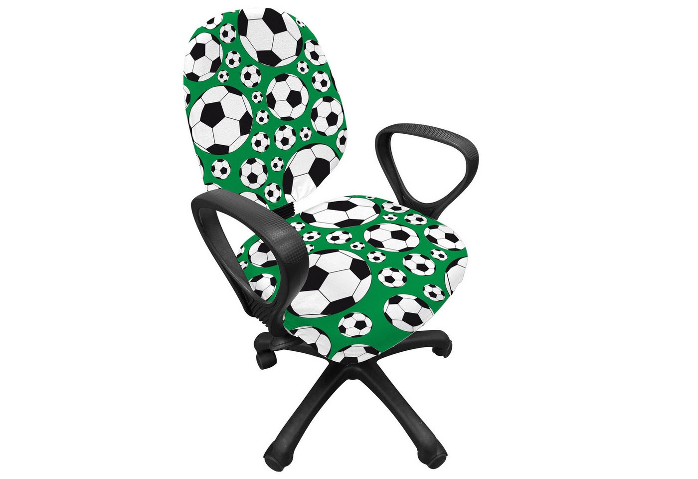 Abakuhaus Bürostuhlhusse dekorative Schutzhülle aus Stretchgewebe, Fußball Beliebte Sport-Motiv Abakuhaus Bürostuhlhusse dekorative Schutzhülle aus Stretchgewebe, Fußball Beliebte Sport-Motiv von Abakuhaus