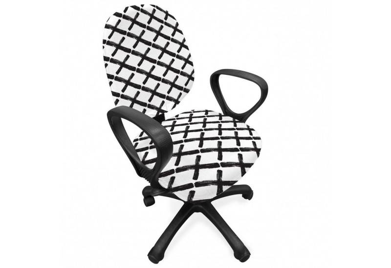 Abakuhaus Bürostuhlhusse dekorative Schutzhülle aus Stretchgewebe, Modern Minimalist Brushstokes Abakuhaus Bürostuhlhusse dekorative Schutzhülle aus Stretchgewebe, Modern Minimalist Brushstokes von Abakuhaus