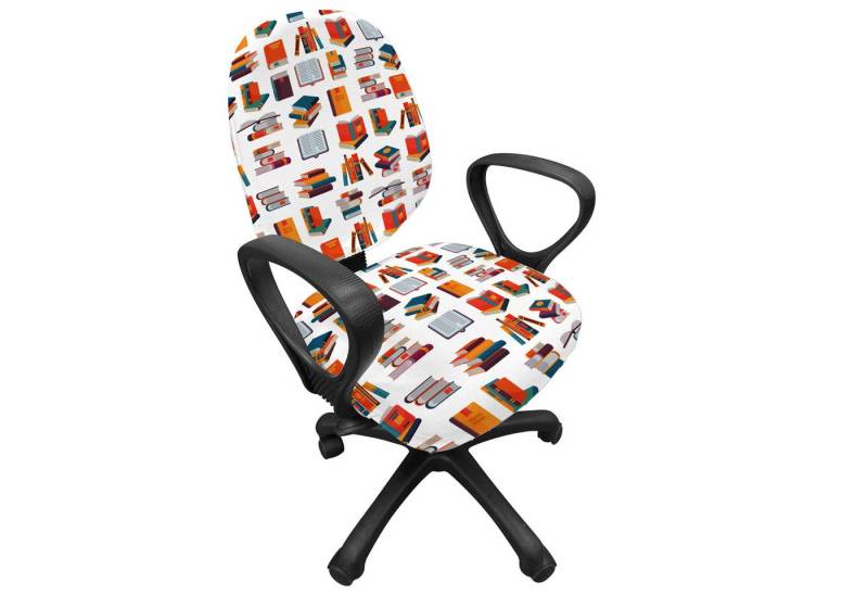 Abakuhaus Bürostuhlhusse dekorative Schutzhülle aus Stretchgewebe, Schule Lesen von Büchern in der Bibliothek Abakuhaus Bürostuhlhusse dekorative Schutzhülle aus Stretchgewebe, Schule Lesen von Büchern in der Bibliothek von Abakuhaus