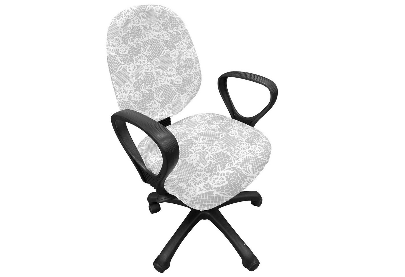 Abakuhaus Bürostuhlhusse dekorative Schutzhülle aus Stretchgewebe, arabisch Oriental-Spitze-Muster Abakuhaus Bürostuhlhusse dekorative Schutzhülle aus Stretchgewebe, arabisch Oriental-Spitze-Muster von Abakuhaus