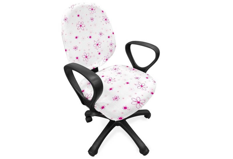 Abakuhaus Bürostuhlhusse dekorative Schutzhülle aus Stretchgewebe, Frühling Muster mit Blumen Abakuhaus Bürostuhlhusse dekorative Schutzhülle aus Stretchgewebe, Frühling Muster mit Blumen von Abakuhaus