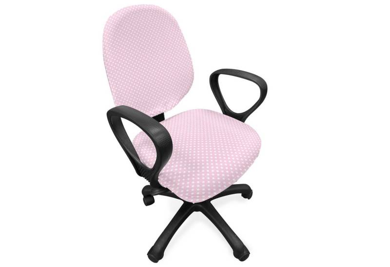 Abakuhaus Bürostuhlhusse dekorative Schutzhülle aus Stretchgewebe, Punktmuster Vintage Nursey Kinder Abakuhaus Bürostuhlhusse dekorative Schutzhülle aus Stretchgewebe, Punktmuster Vintage Nursey Kinder von Abakuhaus