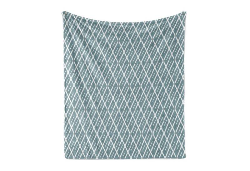 Wohndecke Gemütlicher Plüsch für den Innen- und Außenbereich, Abakuhaus, Gedämpfte Farben Treppen Stripes von Abakuhaus