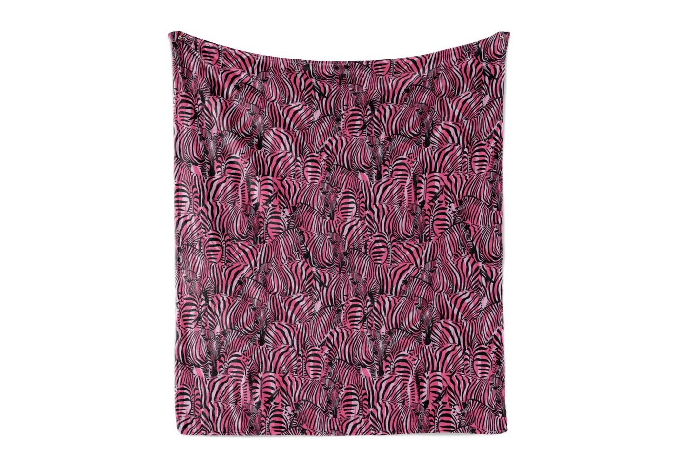 Foulard »Gemütlicher Plüsch für den Innen- und Außenbereich«, Abakuhaus, rosa Zebra Safari-Kunst-Muster von Abakuhaus