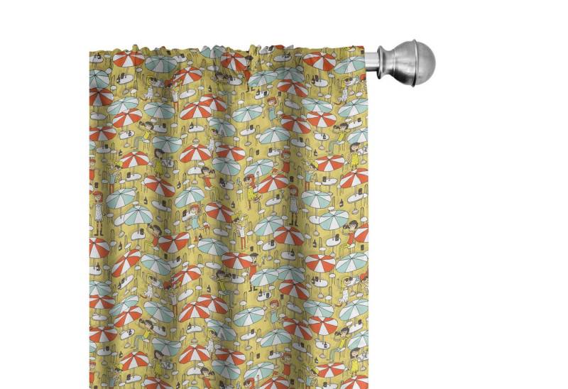 Abakuhaus Gardine Vorhang für Wohnzimmer Schlafzimmer Dekor, Microfaser, Regenschirm-Mädchen Jugendliche Having Fun Abakuhaus Gardine Vorhang für Wohnzimmer Schlafzimmer Dekor, Microfaser, Regenschirm-Mädchen Jugendliche Having Fun von Abakuhaus