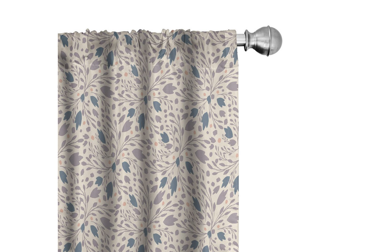 Abakuhaus Gardine Vorhang für Wohnzimmer Schlafzimmer Dekor, Microfaser, Gedämpfte Farben Pastell Branchen Spots von Abakuhaus