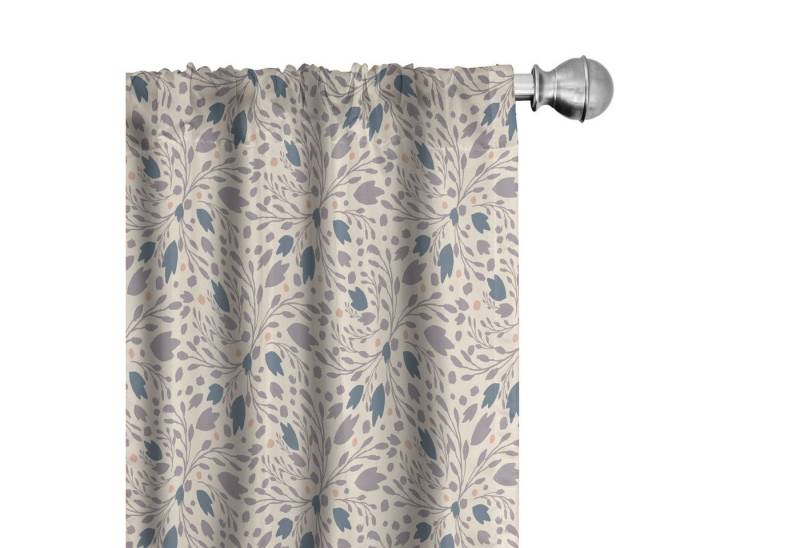 Abakuhaus Gardine Vorhang für Wohnzimmer Schlafzimmer Dekor, Microfaser, Gedämpfte Farben Pastell Branchen Spots Abakuhaus Gardine Vorhang für Wohnzimmer Schlafzimmer Dekor, Microfaser, Gedämpfte Farben Pastell Branchen Spots von Abakuhaus