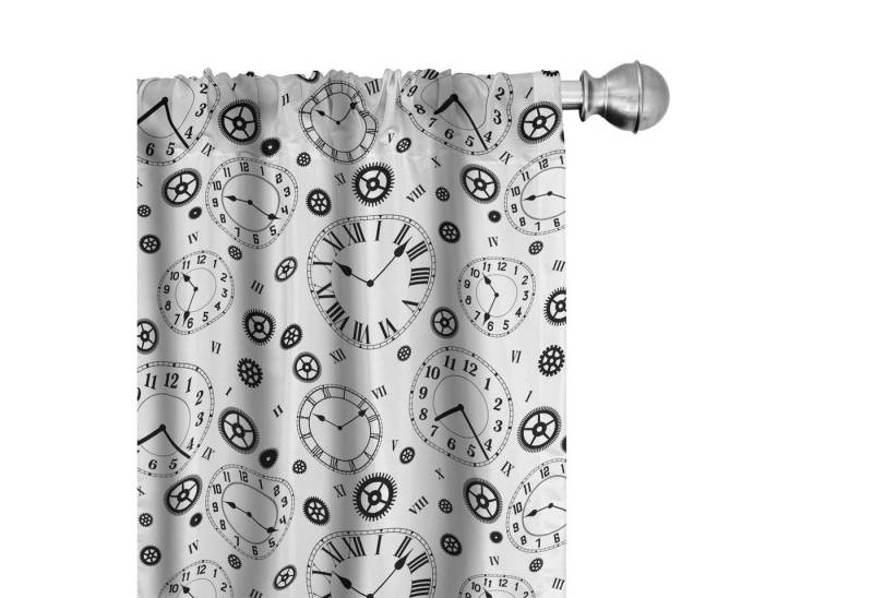 Abakuhaus Gardine Vorhang für Wohnzimmer Schlafzimmer Dekor, Microfaser, Uhren Zeit Mechanism Gears von Abakuhaus