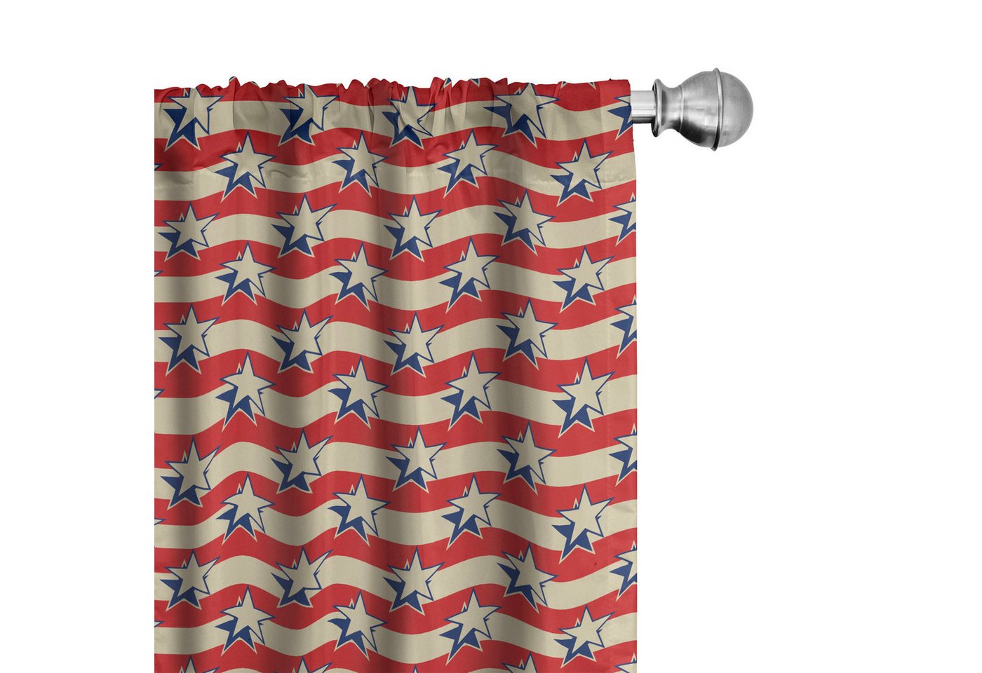 Abakuhaus Gardine Vorhang für Wohnzimmer Schlafzimmer Dekor, Microfaser, Vereinigte Staaten von Amerika Retro Independence Poster Abakuhaus Gardine Vorhang für Wohnzimmer Schlafzimmer Dekor, Microfaser, Vereinigte Staaten von Amerika Retro Independence Poster von Abakuhaus