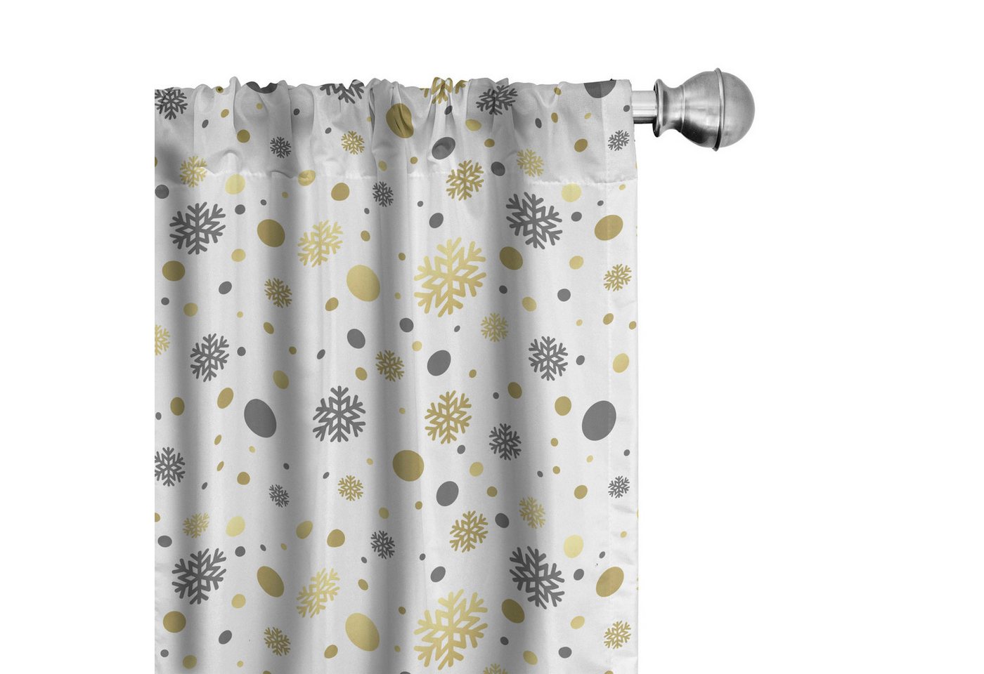 Abakuhaus Gardine Vorhang für Wohnzimmer Schlafzimmer Dekor, Microfaser, Weihnachten Snowy-Winter Abakuhaus Gardine Vorhang für Wohnzimmer Schlafzimmer Dekor, Microfaser, Weihnachten Snowy-Winter von Abakuhaus