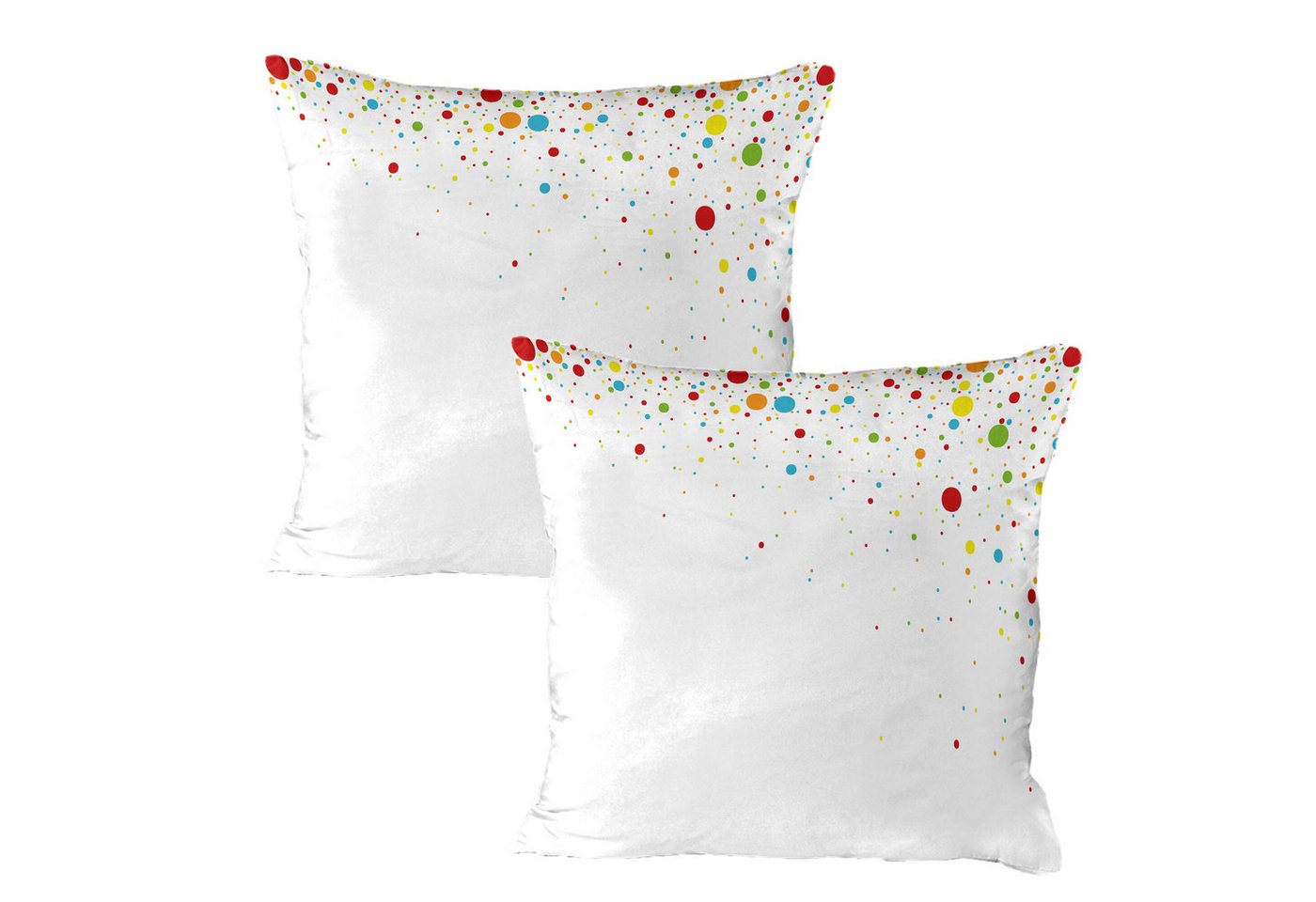 Abakuhaus Kissenbezüge Dekorativer Standard Gedruckter Kissenbezug, (2 Stück), Bunt Spots wie von Abakuhaus