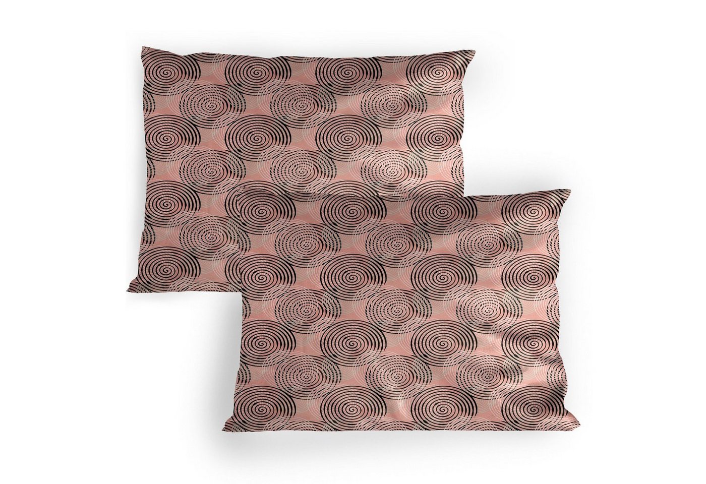 Abakuhaus Kissenbezüge Dekorativer Standard Gedruckter Kissenbezug, (2 Stück), Geometrisch Hypnotic Vortex Pinsel von Abakuhaus