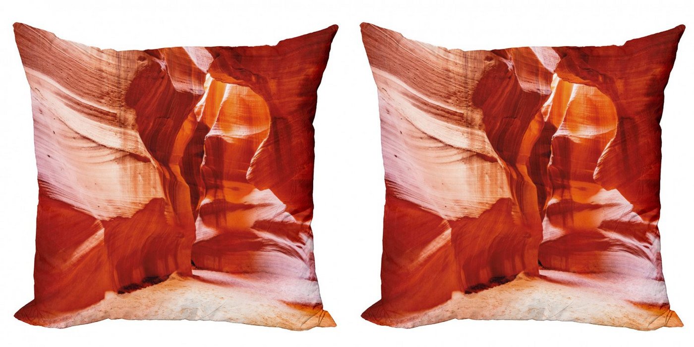 Kissenbezüge Modern Accent Doppelseitiger Digitaldruck, Abakuhaus (2 Stück), Schlucht Foto von Arizona Cave USA von Abakuhaus