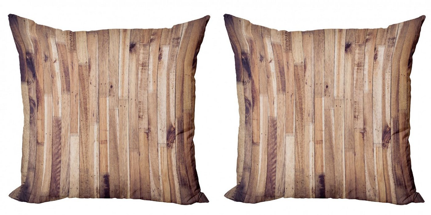 Kissenbezüge Modern Accent Doppelseitiger Digitaldruck, Abakuhaus (2 Stück), rustikales Holz Im Alter von Planks Muster von Abakuhaus
