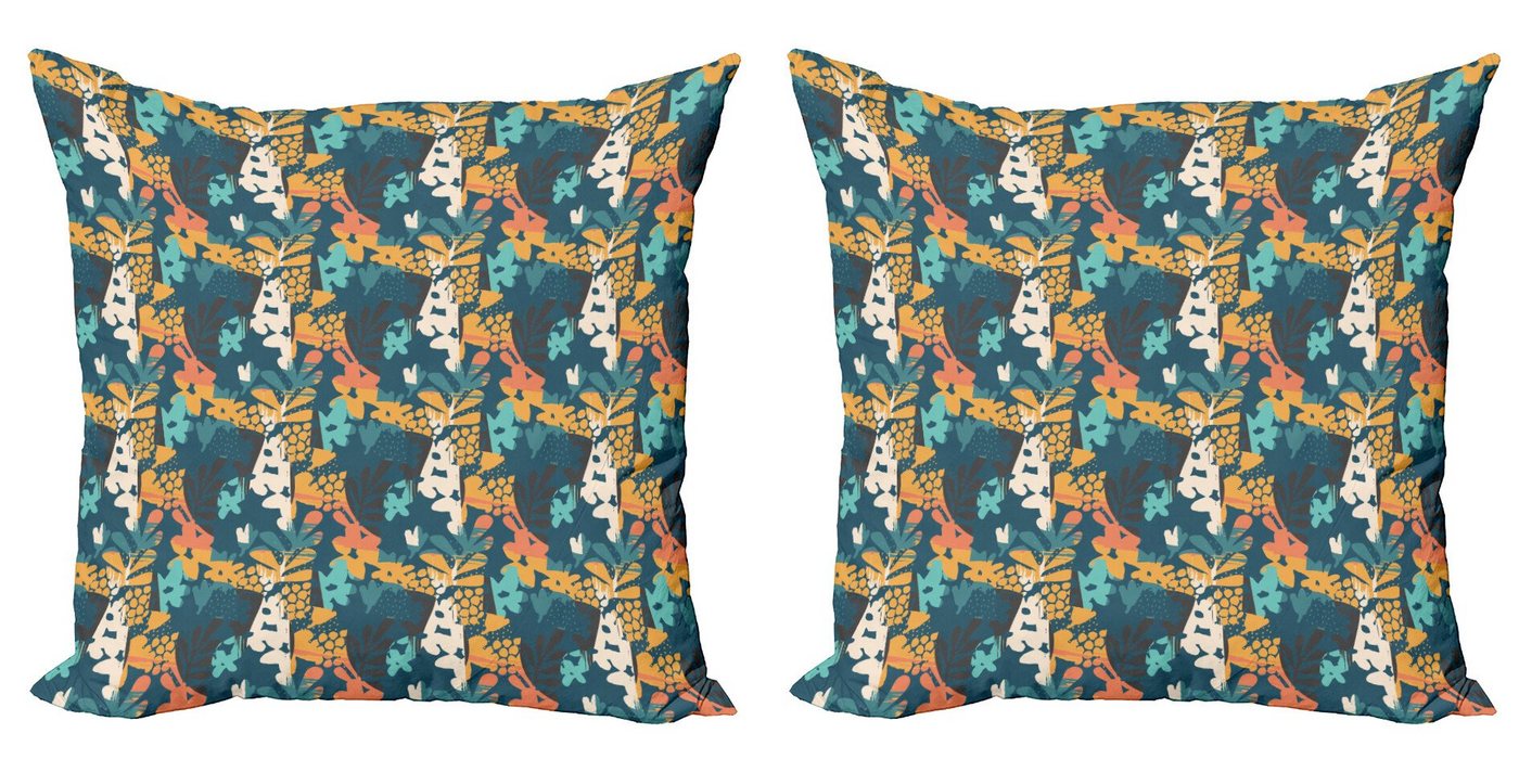 Abakuhaus Kissenbezüge Modern Accent Doppelseitiger Digitaldruck, (2 Stück), Blume Pinsel Petals Sketchy von Abakuhaus