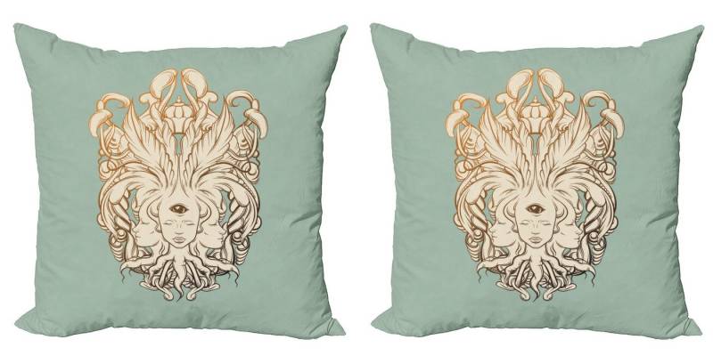 Abakuhaus Kissenbezüge Modern Accent Doppelseitiger Digitaldruck, (2 Stück), Surreal Fortune Teller Artwork von Abakuhaus