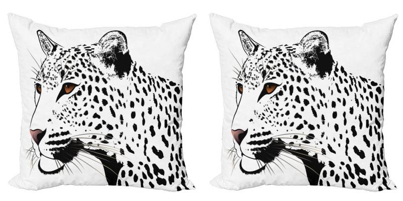 Abakuhaus Kissenbezüge Modern Accent Doppelseitiger Digitaldruck, (2 Stück), Tätowieren Leopard der große Katzen-Spots von Abakuhaus