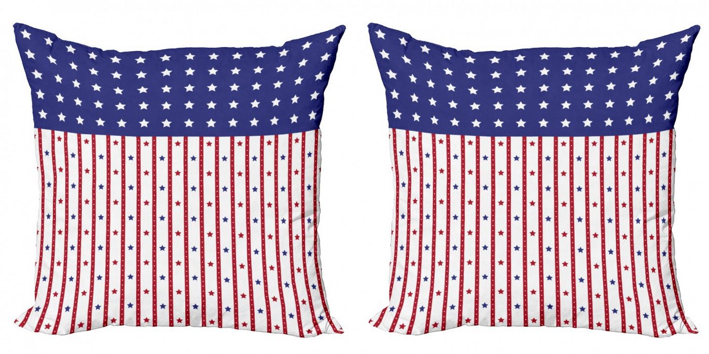 Kissenbezug »Modern Accent Doppelseitiger Digitaldruck«, Abakuhaus (2 Stück), Vereinigte Staaten von Amerika Stars and Stripes-Flagge von Abakuhaus