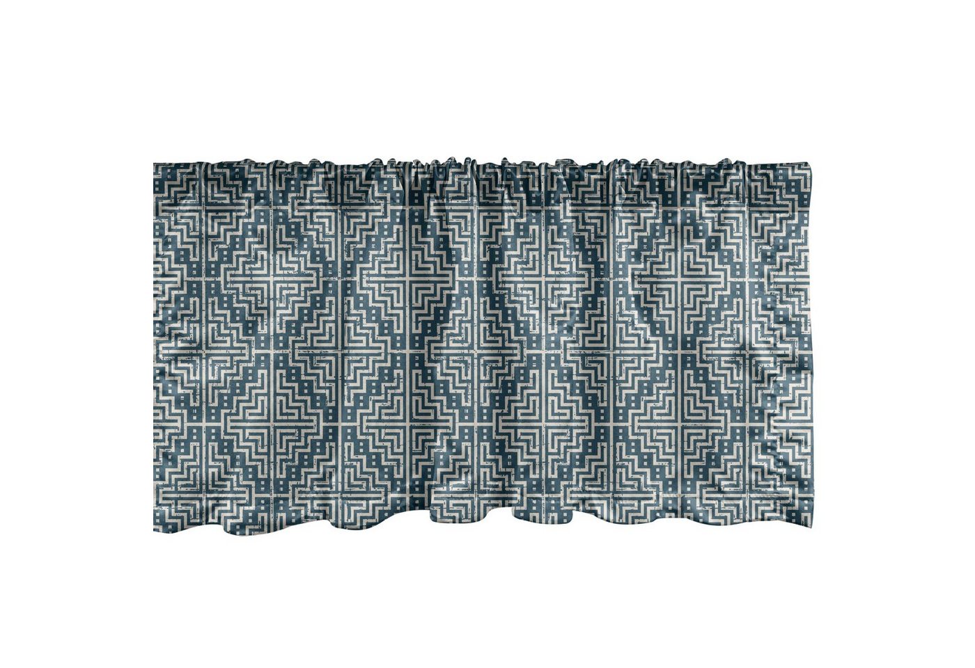 Scheibengardine »Vorhang Volant für Küche Schlafzimmer Dekor mit Stangentasche«, Abakuhaus, Abstrakt Labyrinth Art-Motiv-Kunst von Abakuhaus