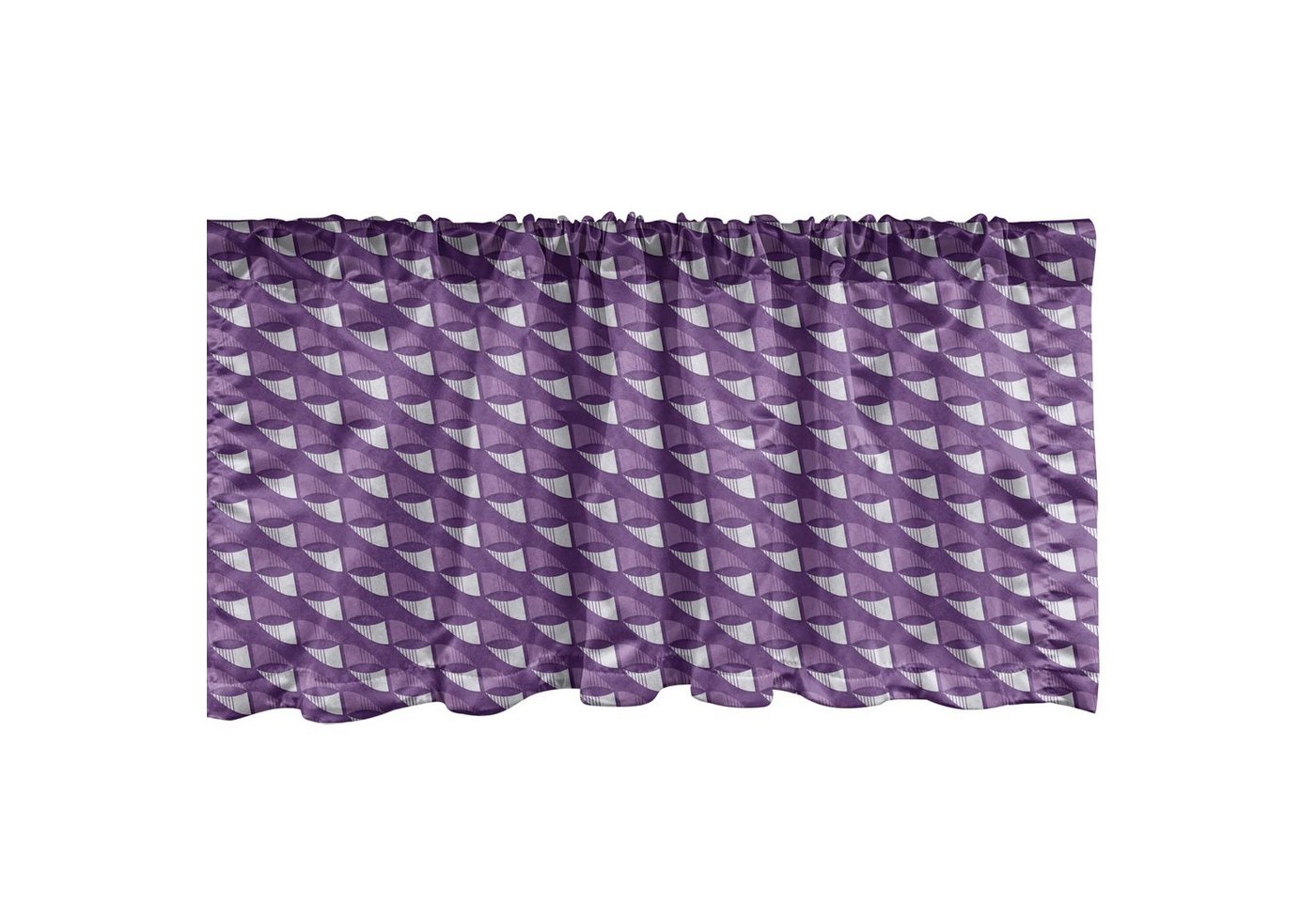 Abakuhaus Scheibengardine Vorhang Volant für Küche Schlafzimmer Dekor mit Stangentasche, Microfaser, Abstrakte Geometrie Diagonal Violet von Abakuhaus