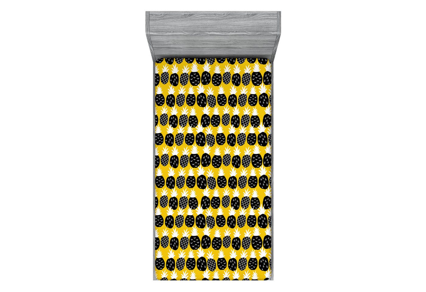 Abakuhaus Spannbettlaken Soft Dekorativer Stoff Bettwäsche Rund-um Elastischer Gummizug, Ananas Exotische Früchte Hipster Abakuhaus Spannbettlaken Soft Dekorativer Stoff Bettwäsche Rund-um Elastischer Gummizug, Ananas Exotische Früchte Hipster von Abakuhaus