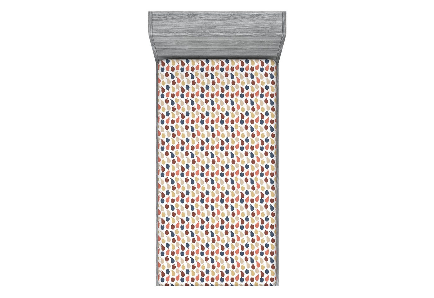 Abakuhaus Spannbettlaken Soft Dekorativer Stoff Bettwäsche Rund-um Elastischer Gummizug, Birne Pastell Bunte Frucht-Muster Abakuhaus Spannbettlaken Soft Dekorativer Stoff Bettwäsche Rund-um Elastischer Gummizug, Birne Pastell Bunte Frucht-Muster von Abakuhaus