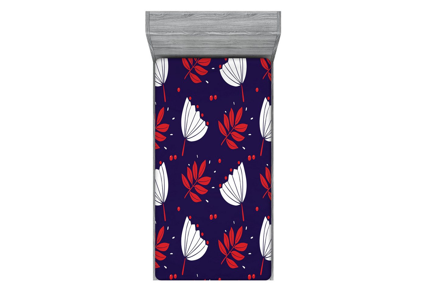 Abakuhaus Spannbettlaken Soft Dekorativer Stoff Bettwäsche Rund-um Elastischer Gummizug, Blumen Abstrakt tonte Blumen-Kunst Abakuhaus Spannbettlaken Soft Dekorativer Stoff Bettwäsche Rund-um Elastischer Gummizug, Blumen Abstrakt tonte Blumen-Kunst von Abakuhaus