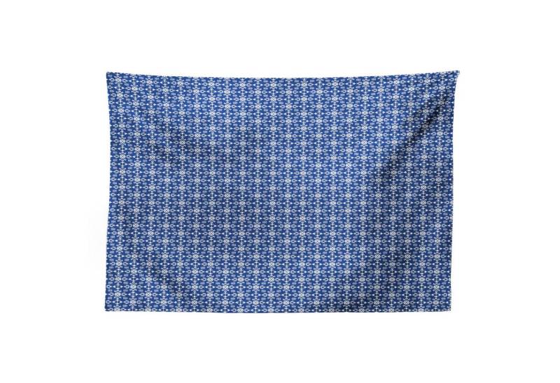 Abakuhaus Wandteppich Wohnzimmer Schlafzimmer Wandtuch Seidiges Satin Wandteppich, rechteckig, Volkskunst Talavera Tile Pattern von Abakuhaus