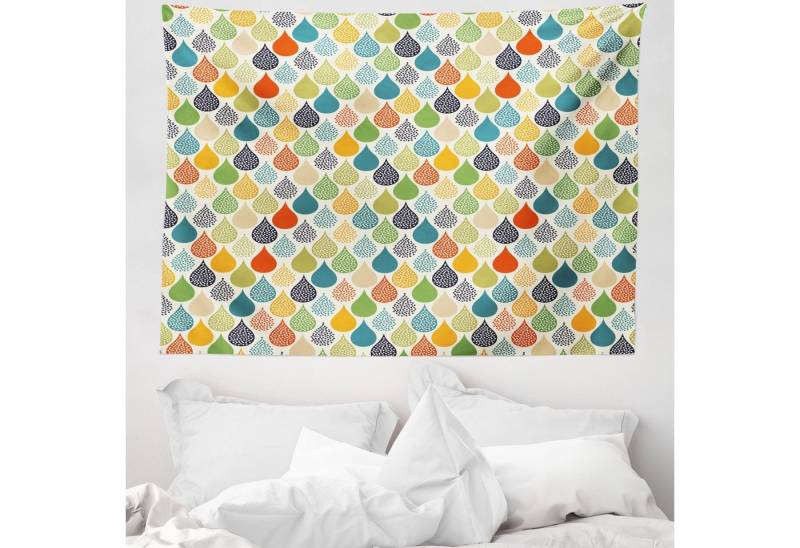 Abakuhaus Wandteppich aus Weiches Mikrofaser Stoff Für das Wohn und Schlafzimmer, rechteckig, Abstrakt Bunter großer Tropfen von Abakuhaus