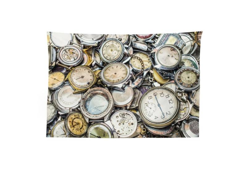 Abakuhaus Wandteppich aus Weiches Mikrofaser Stoff Für das Wohn und Schlafzimmer, rechteckig, Antiquität Retro Weinlese-Muster von Abakuhaus