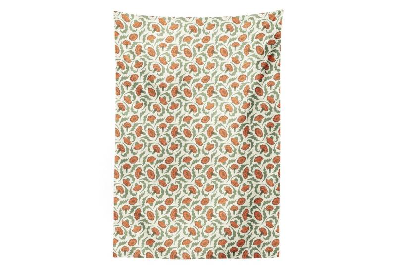 Abakuhaus Wandteppich aus Weiches Mikrofaser Stoff Für das Wohn und Schlafzimmer, rechteckig, Blumen Gartennelken Curlicue Blätter Abakuhaus Wandteppich aus Weiches Mikrofaser Stoff Für das Wohn und Schlafzimmer, rechteckig, Blumen Gartennelken Curlicue Blätter von Abakuhaus