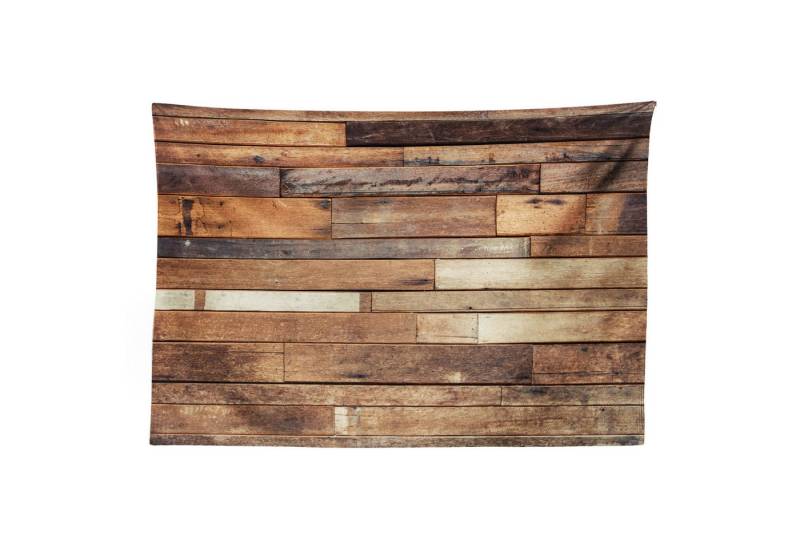 Abakuhaus Wandteppich aus Weiches Mikrofaser Stoff Für das Wohn und Schlafzimmer, rechteckig, Holz Brown Rustic Boden Blick von Abakuhaus