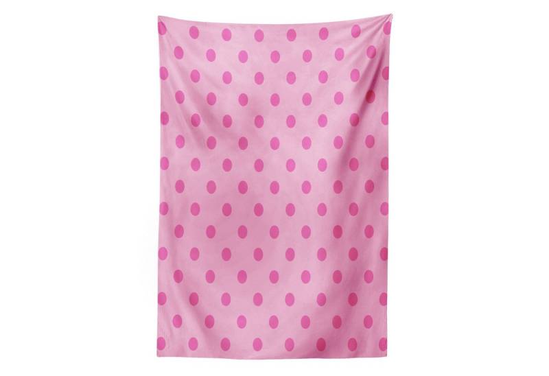 Abakuhaus Wandteppich aus Weiches Mikrofaser Stoff Für das Wohn und Schlafzimmer, rechteckig, Hot Pink Klassische Einfache Punkt von Abakuhaus