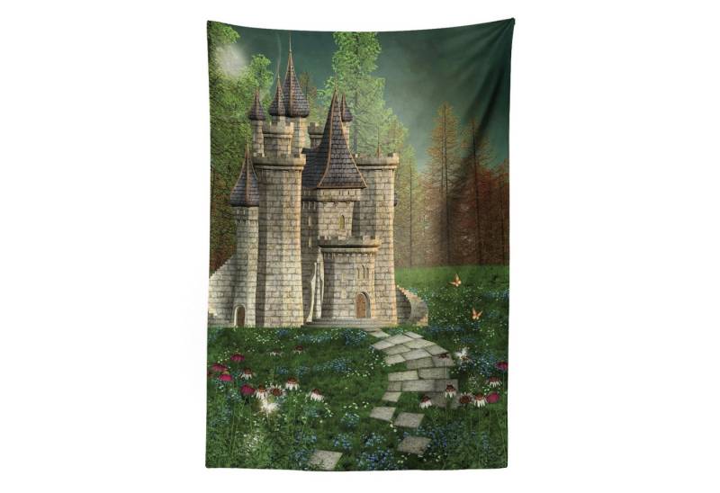 Abakuhaus Wandteppich aus Weiches Mikrofaser Stoff Für das Wohn und Schlafzimmer, rechteckig, Märchen Märchenschloss Entwurf von Abakuhaus